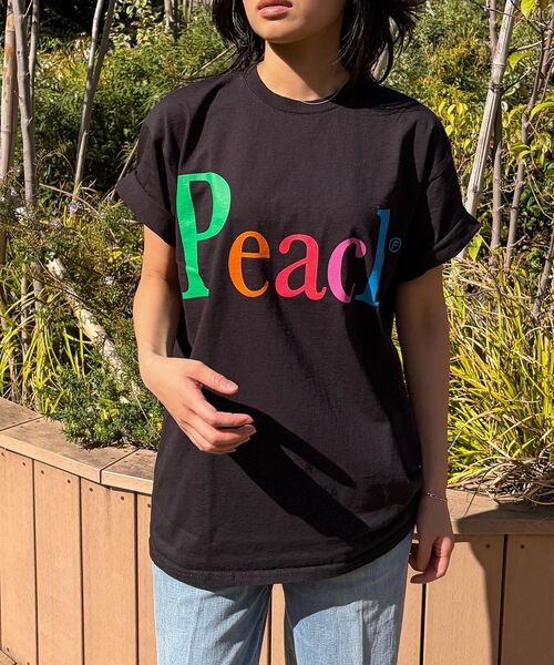 Rouge vif la cle / ルージュ・ヴィフ ラクレ Tシャツ | 【byeA./バイエー】Peach TEE/ロゴTシャツ | 詳細16