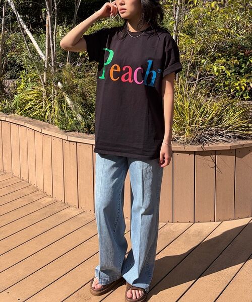 Rouge vif la cle / ルージュ・ヴィフ ラクレ Tシャツ | 【byeA./バイエー】Peach TEE/ロゴTシャツ | 詳細19