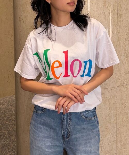 Rouge vif la cle / ルージュ・ヴィフ ラクレ Tシャツ | 【byeA./バイエー】Melon TEE/ロゴTシャツ | 詳細2