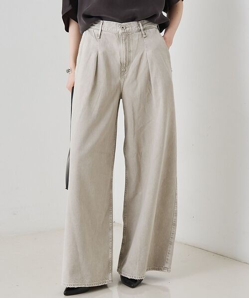 Rouge vif la cle / ルージュ・ヴィフ ラクレ デニムパンツ | 【upper hights/アッパーハイツ】THE BLAIR バギーデニム（ライトグレー）