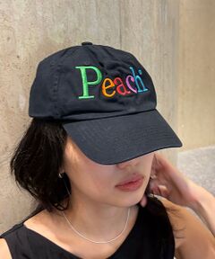 Rouge vif la cle / ルージュ・ヴィフ ラクレ ハット | 【byeA./バイエー】Peach  CAP ロゴ刺繍ベースボールキャップ