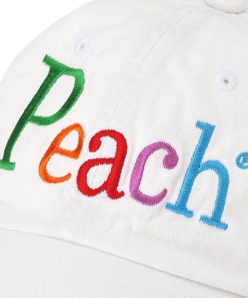 Rouge vif la cle / ルージュ・ヴィフ ラクレ ハット | 【byeA./バイエー】Peach  CAP ロゴ刺繍ベースボールキャップ | 詳細1