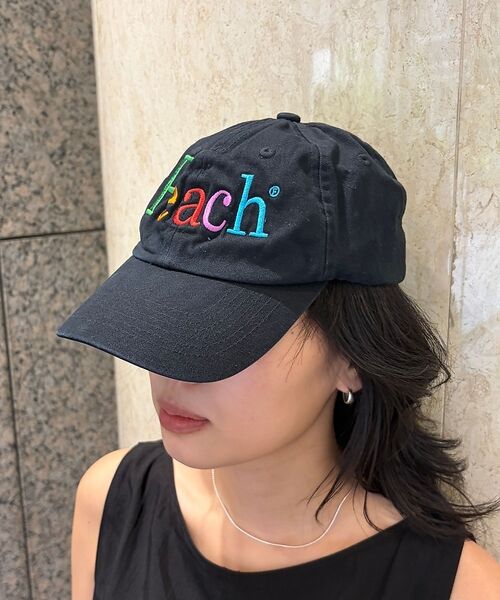 Rouge vif la cle / ルージュ・ヴィフ ラクレ ハット | 【byeA./バイエー】Peach  CAP ロゴ刺繍ベースボールキャップ | 詳細4
