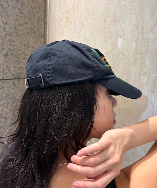 Rouge vif la cle / ルージュ・ヴィフ ラクレ ハット | 【byeA./バイエー】Peach  CAP ロゴ刺繍ベースボールキャップ | 詳細6