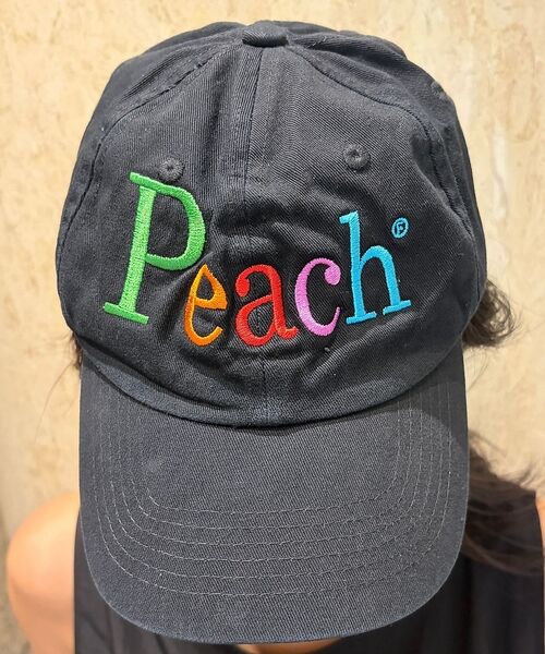 Rouge vif la cle / ルージュ・ヴィフ ラクレ ハット | 【byeA./バイエー】Peach  CAP ロゴ刺繍ベースボールキャップ | 詳細8