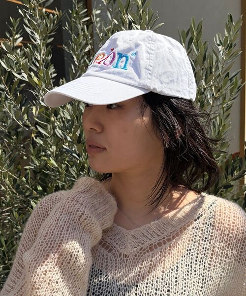 Rouge vif la cle / ルージュ・ヴィフ ラクレ ハット | 【byeA./バイエー】Melon CAP ロゴ刺繍ベースボールキャップ | 詳細3