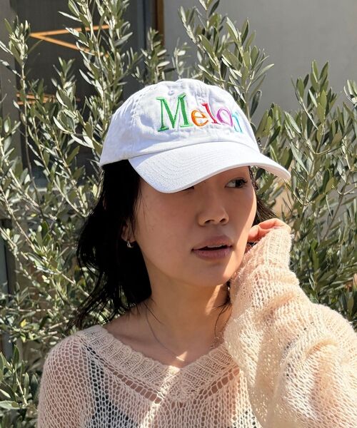 Rouge vif la cle / ルージュ・ヴィフ ラクレ ハット | 【byeA./バイエー】Melon CAP ロゴ刺繍ベースボールキャップ | 詳細5