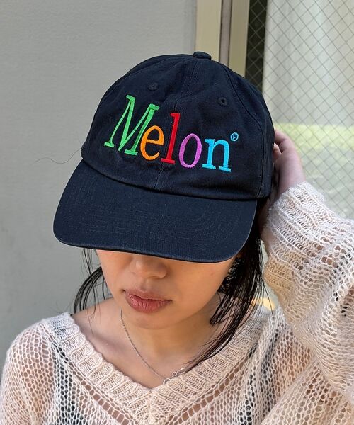 Rouge vif la cle / ルージュ・ヴィフ ラクレ ハット | 【byeA./バイエー】Melon CAP ロゴ刺繍ベースボールキャップ（ブラック）