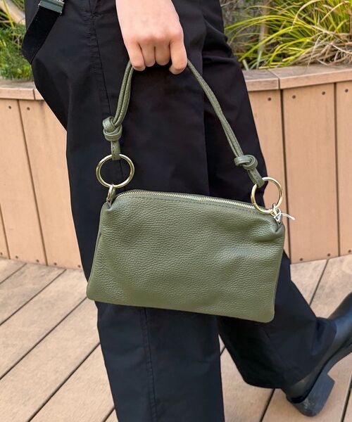 Rouge vif la cle / ルージュ・ヴィフ ラクレ ショルダーバッグ | 【AULENTTI/オウレンティ】2wayポシェットミニバッグ/ハンドバッグ/シ | 詳細3