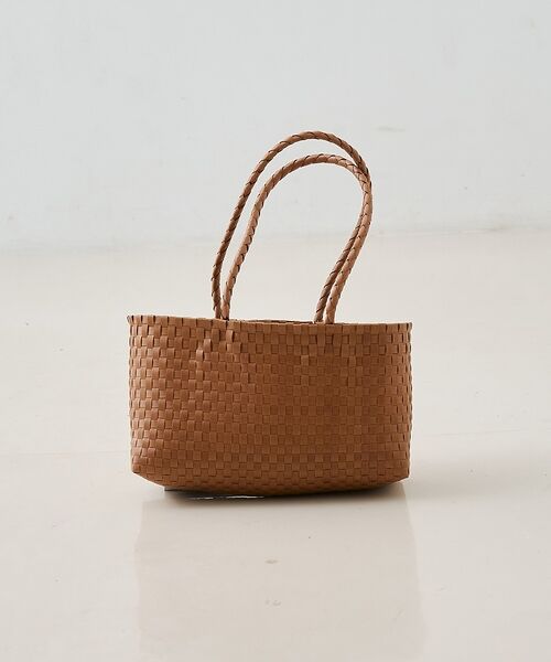 Rouge vif la cle / ルージュ・ヴィフ ラクレ かごバック | 【NHE/ニエ】カゴバッグ NGANG(LONG HAND) トートバッグ【予約（ブラウン）