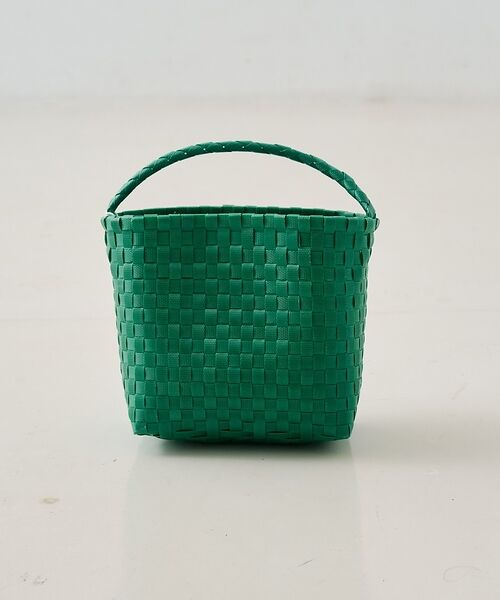 Rouge vif la cle / ルージュ・ヴィフ ラクレ かごバック | 【NHE/ニエ】カゴバッグ NHO(ONE HAND TALL) バスケットバッ（グリーン）
