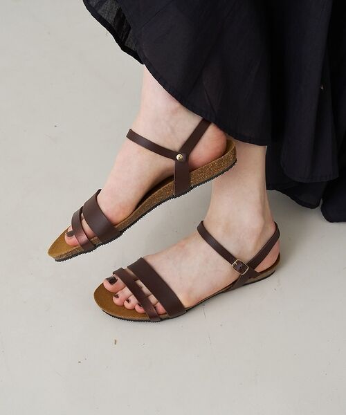 Rouge vif la cle / ルージュ・ヴィフ ラクレ サンダル | 【PLAKTON/プラクトン】ストラップフラットサンダル【予約】 | 詳細1