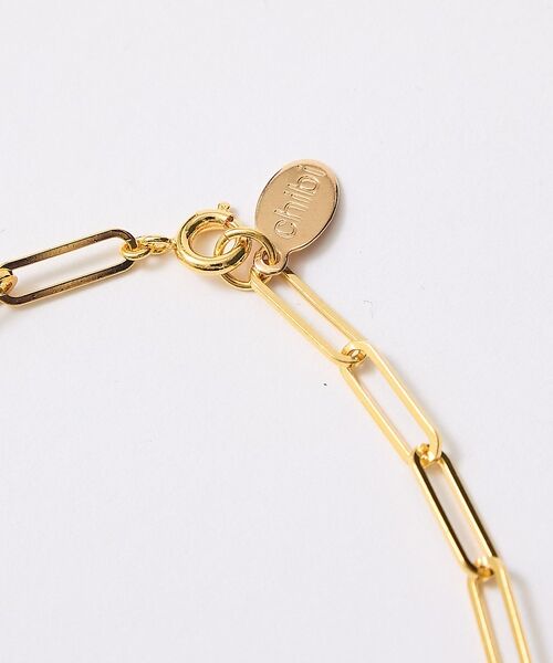 Rouge vif la cle / ルージュ・ヴィフ ラクレ ネックレス・ペンダント・チョーカー | 【Chibi Jewels/チビ・ジュエルズ】ボールレクタングルチェーン/ゴール | 詳細5