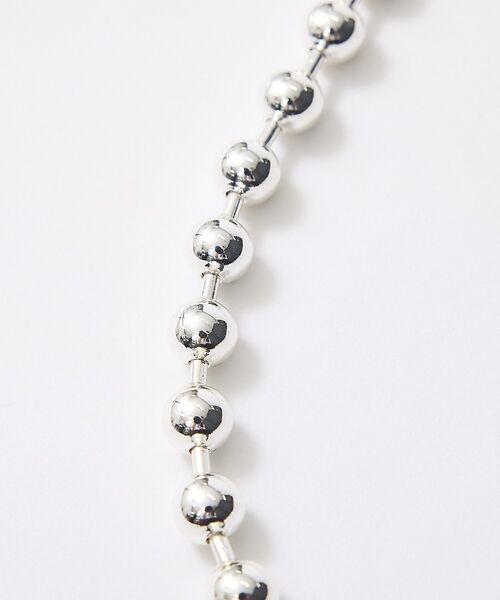 Rouge vif la cle / ルージュ・ヴィフ ラクレ ネックレス・ペンダント・チョーカー | 【PILGRIM/ピルグリム】AIR NL シルバーボールチェーンネックレス | 詳細10