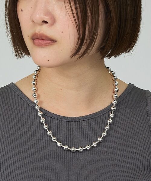 Rouge vif la cle / ルージュ・ヴィフ ラクレ ネックレス・ペンダント・チョーカー | 【PILGRIM/ピルグリム】AIR NL シルバーボールチェーンネックレス（シルバー）