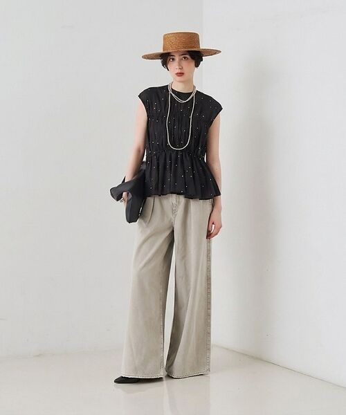 Rouge vif la cle / ルージュ・ヴィフ ラクレ シャツ・ブラウス | インドドット刺繍ブラウス【予約】 | 詳細22