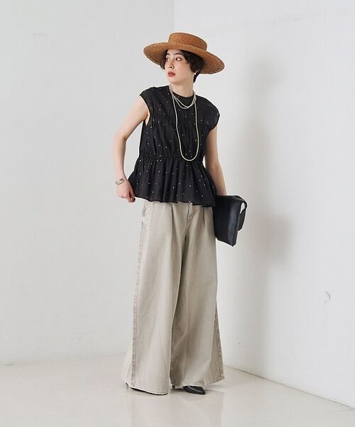 Rouge vif la cle / ルージュ・ヴィフ ラクレ シャツ・ブラウス | インドドット刺繍ブラウス【予約】 | 詳細24