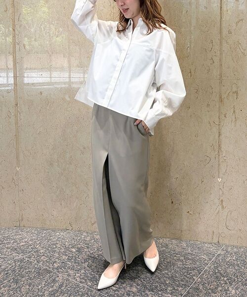 Rouge vif la cle / ルージュ・ヴィフ ラクレ シャツ・ブラウス | ボックスブロードショート丈シャツ【予約】 | 詳細6