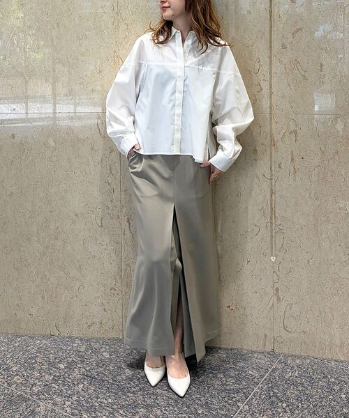 Rouge vif la cle / ルージュ・ヴィフ ラクレ シャツ・ブラウス | ボックスブロードショート丈シャツ【予約】 | 詳細8