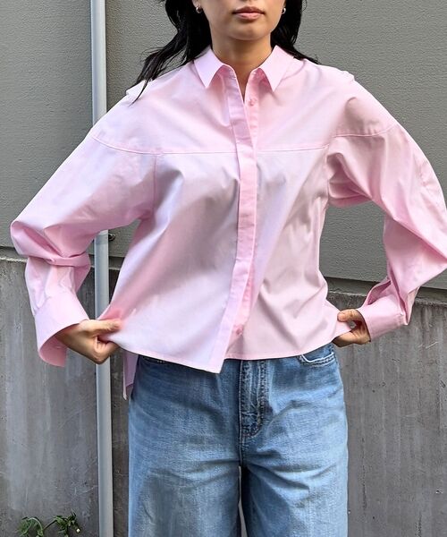 Rouge vif la cle / ルージュ・ヴィフ ラクレ シャツ・ブラウス | ボックスブロードショート丈シャツ【予約】 | 詳細10