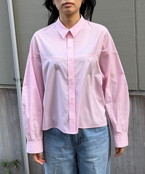 Rouge vif la cle / ルージュ・ヴィフ ラクレ シャツ・ブラウス | ボックスブロードショート丈シャツ【予約】 | 詳細19