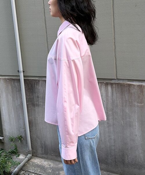 Rouge vif la cle / ルージュ・ヴィフ ラクレ シャツ・ブラウス | ボックスブロードショート丈シャツ【予約】 | 詳細20