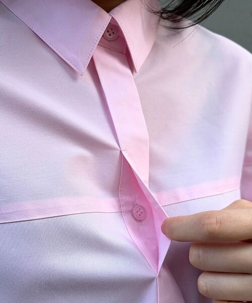 Rouge vif la cle / ルージュ・ヴィフ ラクレ シャツ・ブラウス | ボックスブロードショート丈シャツ【予約】 | 詳細23