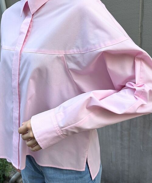 Rouge vif la cle / ルージュ・ヴィフ ラクレ シャツ・ブラウス | ボックスブロードショート丈シャツ【予約】 | 詳細26