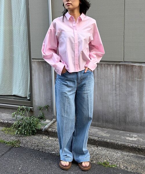 Rouge vif la cle / ルージュ・ヴィフ ラクレ シャツ・ブラウス | ボックスブロードショート丈シャツ【予約】 | 詳細15