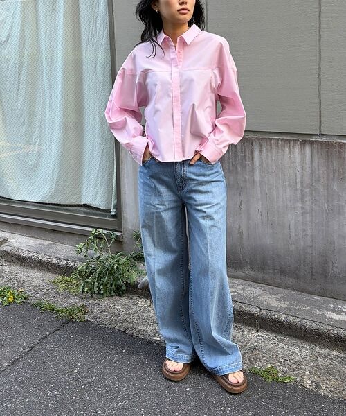 Rouge vif la cle / ルージュ・ヴィフ ラクレ シャツ・ブラウス | ボックスブロードショート丈シャツ【予約】 | 詳細16