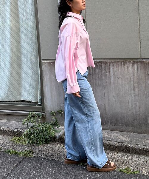 Rouge vif la cle / ルージュ・ヴィフ ラクレ シャツ・ブラウス | ボックスブロードショート丈シャツ【予約】 | 詳細17