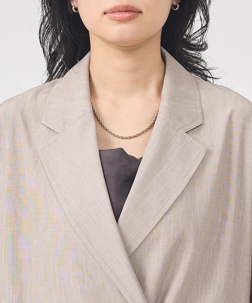 Rouge vif la cle / ルージュ・ヴィフ ラクレ テーラードジャケット | 【ロングセラー】【2026SS新作】麻混ハーフ袖ドルマンジャケット【予約】 | 詳細23