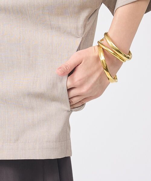 Rouge vif la cle / ルージュ・ヴィフ ラクレ テーラードジャケット | 【ロングセラー】【2026SS新作】麻混ハーフ袖ドルマンジャケット【予約】 | 詳細25