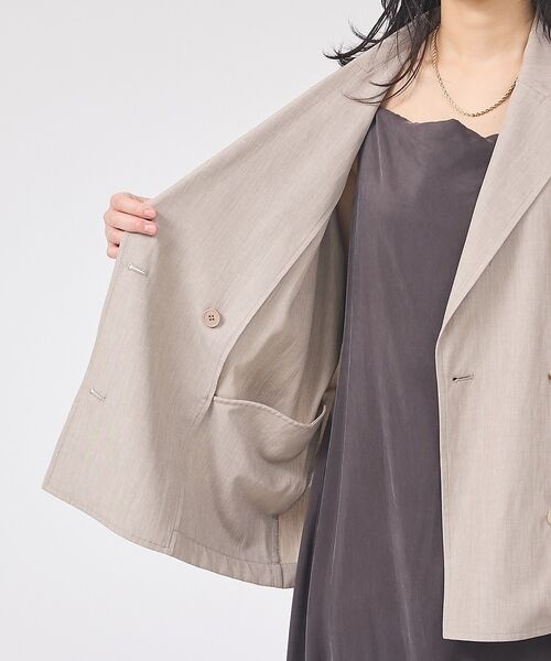 Rouge vif la cle / ルージュ・ヴィフ ラクレ テーラードジャケット | 【ロングセラー】【2026SS新作】麻混ハーフ袖ドルマンジャケット【予約】 | 詳細28