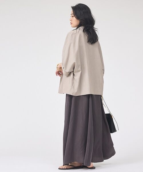 Rouge vif la cle / ルージュ・ヴィフ ラクレ テーラードジャケット | 【ロングセラー】【2026SS新作】麻混ハーフ袖ドルマンジャケット【予約】 | 詳細18