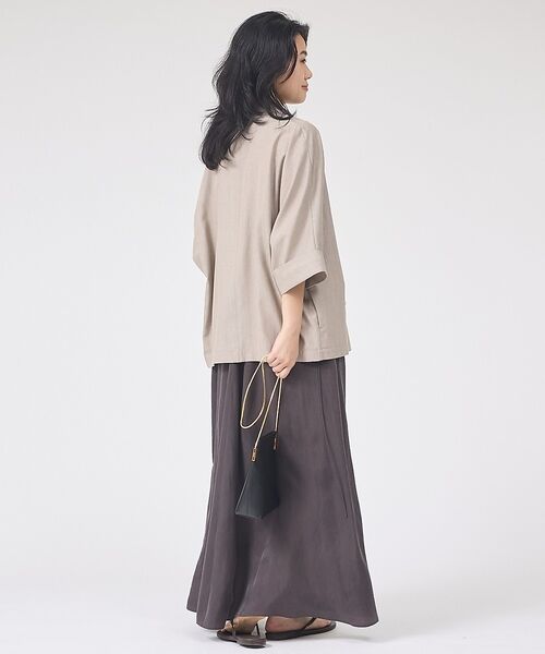 Rouge vif la cle / ルージュ・ヴィフ ラクレ テーラードジャケット | 【ロングセラー】【2026SS新作】麻混ハーフ袖ドルマンジャケット【予約】 | 詳細19