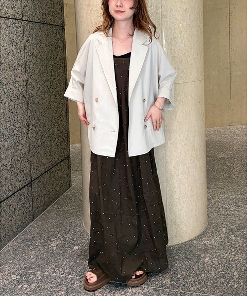 Rouge vif la cle / ルージュ・ヴィフ ラクレ ワンピース | 【2026SS新作】【人気追加】インドドット刺繍キャミワンピース【予約】 | 詳細10