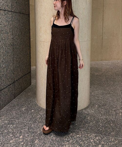 Rouge vif la cle / ルージュ・ヴィフ ラクレ ワンピース | 【2026SS新作】【人気追加】インドドット刺繍キャミワンピース【予約】 | 詳細2