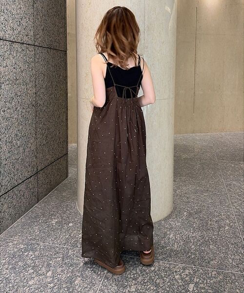 Rouge vif la cle / ルージュ・ヴィフ ラクレ ワンピース | 【2026SS新作】【人気追加】インドドット刺繍キャミワンピース【予約】 | 詳細5