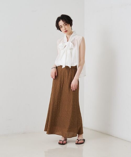 Rouge vif la cle / ルージュ・ヴィフ ラクレ シャツ・ブラウス | 前後2WAYビッグボウタイリボンブラウス【予約】 | 詳細10