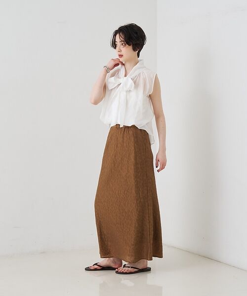 Rouge vif la cle / ルージュ・ヴィフ ラクレ シャツ・ブラウス | 前後2WAYビッグボウタイリボンブラウス【予約】 | 詳細6