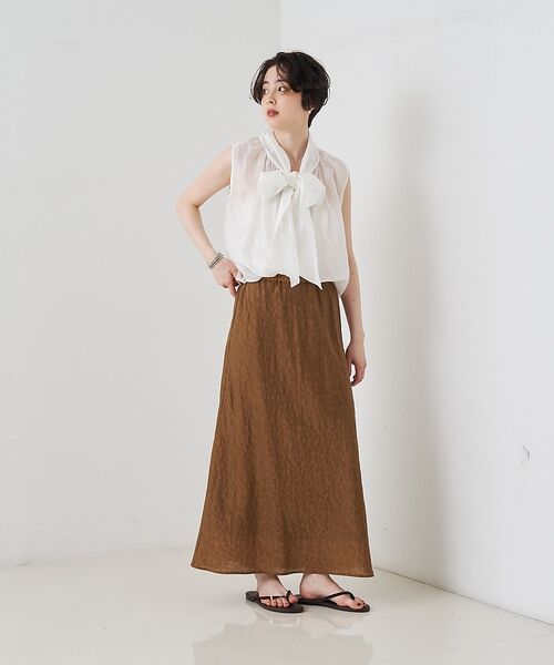 Rouge vif la cle / ルージュ・ヴィフ ラクレ シャツ・ブラウス | 前後2WAYビッグボウタイリボンブラウス【予約】 | 詳細8