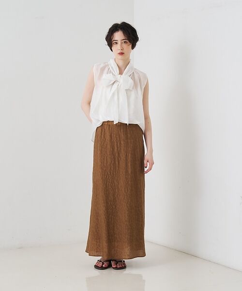 Rouge vif la cle / ルージュ・ヴィフ ラクレ シャツ・ブラウス | 前後2WAYビッグボウタイリボンブラウス【予約】 | 詳細9