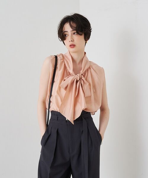 Rouge vif la cle / ルージュ・ヴィフ ラクレ シャツ・ブラウス | 前後2WAYビッグボウタイリボンブラウス【予約】 | 詳細20