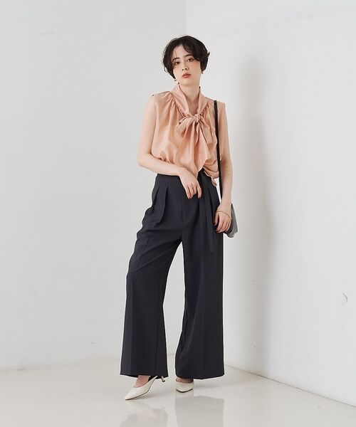 Rouge vif la cle / ルージュ・ヴィフ ラクレ シャツ・ブラウス | 前後2WAYビッグボウタイリボンブラウス【予約】 | 詳細29