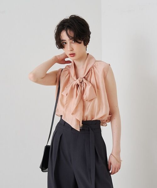 Rouge vif la cle / ルージュ・ヴィフ ラクレ シャツ・ブラウス | 前後2WAYビッグボウタイリボンブラウス【予約】 | 詳細21