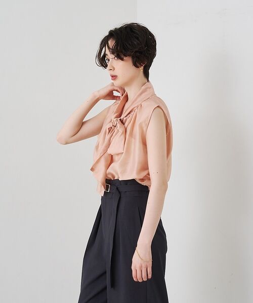 Rouge vif la cle / ルージュ・ヴィフ ラクレ シャツ・ブラウス | 前後2WAYビッグボウタイリボンブラウス【予約】 | 詳細22