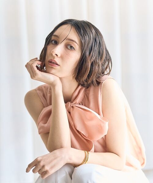 Rouge vif la cle / ルージュ・ヴィフ ラクレ シャツ・ブラウス | 前後2WAYビッグボウタイリボンブラウス【予約】 | 詳細26