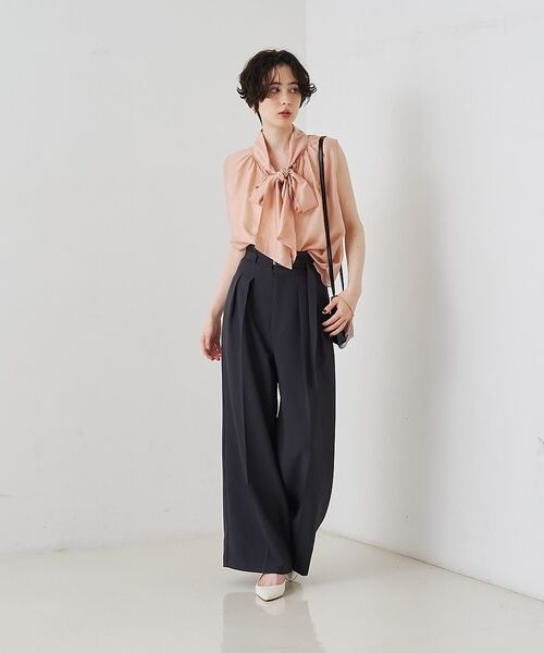 Rouge vif la cle / ルージュ・ヴィフ ラクレ シャツ・ブラウス | 前後2WAYビッグボウタイリボンブラウス【予約】 | 詳細28