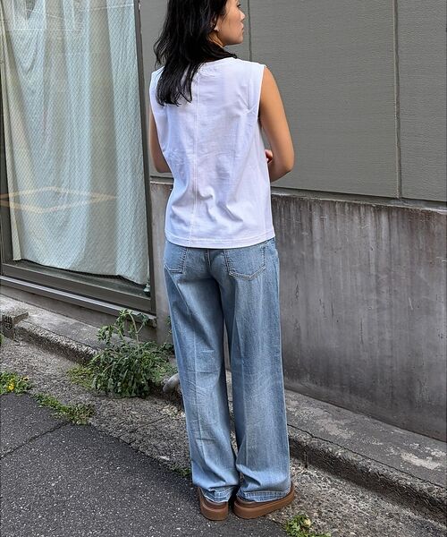 Rouge vif la cle / ルージュ・ヴィフ ラクレ Tシャツ | 【接触冷感】【UVカット】【一部店舗限定】ドレープギャザーノースリーブカットソー | 詳細10